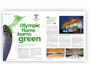 P&HVAC - Olympic flame burns green